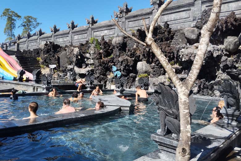 Experience the healing waters of the Batur thermal baths