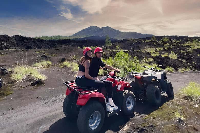 Enjoy a quad bike route of Mount Batur