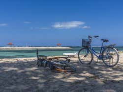 Bike ride on the beach