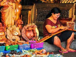 Handmade sculptures in Bali