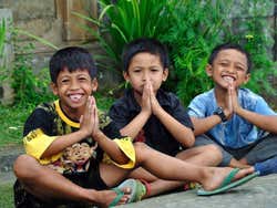 Young Balinese children